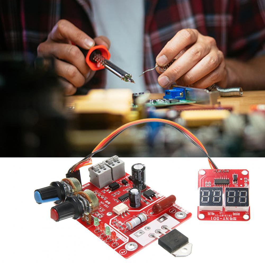 Sveiseautomat kontrollkort, juster tid strøm digitalt display sveiseautomat DIY kontrollkort