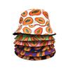 Papaya Fruit Print Bucket Hat for Women Men Summer Travel Outdoor Sunscreen Fisherman Hats Fashion Fruit Decorate Panama Hip Hop