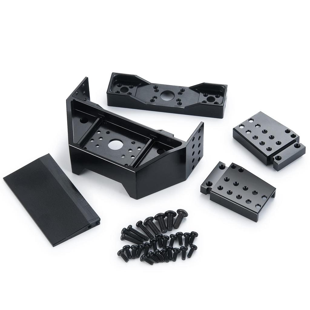 TRZX Aluminum Rear Body Mount Support Set Upgrade Parts for Tamiya RC Trailer Truck 1/14