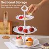 3-Tier Cupcake Stands with Dessert Trays Table Display Candy Cake Tiered Tray Treats Favors Serving Trays for Tea Party Wedding Baby Shower
