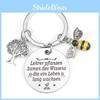 Lovely And Durable Stainless Steel Bee Keychain Designed For Teachers And Students Gifts