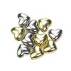 Metal Beads Big Heart Pendant 3D Heart Charm for Jewelry Making Charm DIY Gifts Bracelets Necklace Heart Bead with Hole