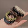 Korean Fashion Jelly Color Telephone Cord Hair Tie for Ponytails and Buns