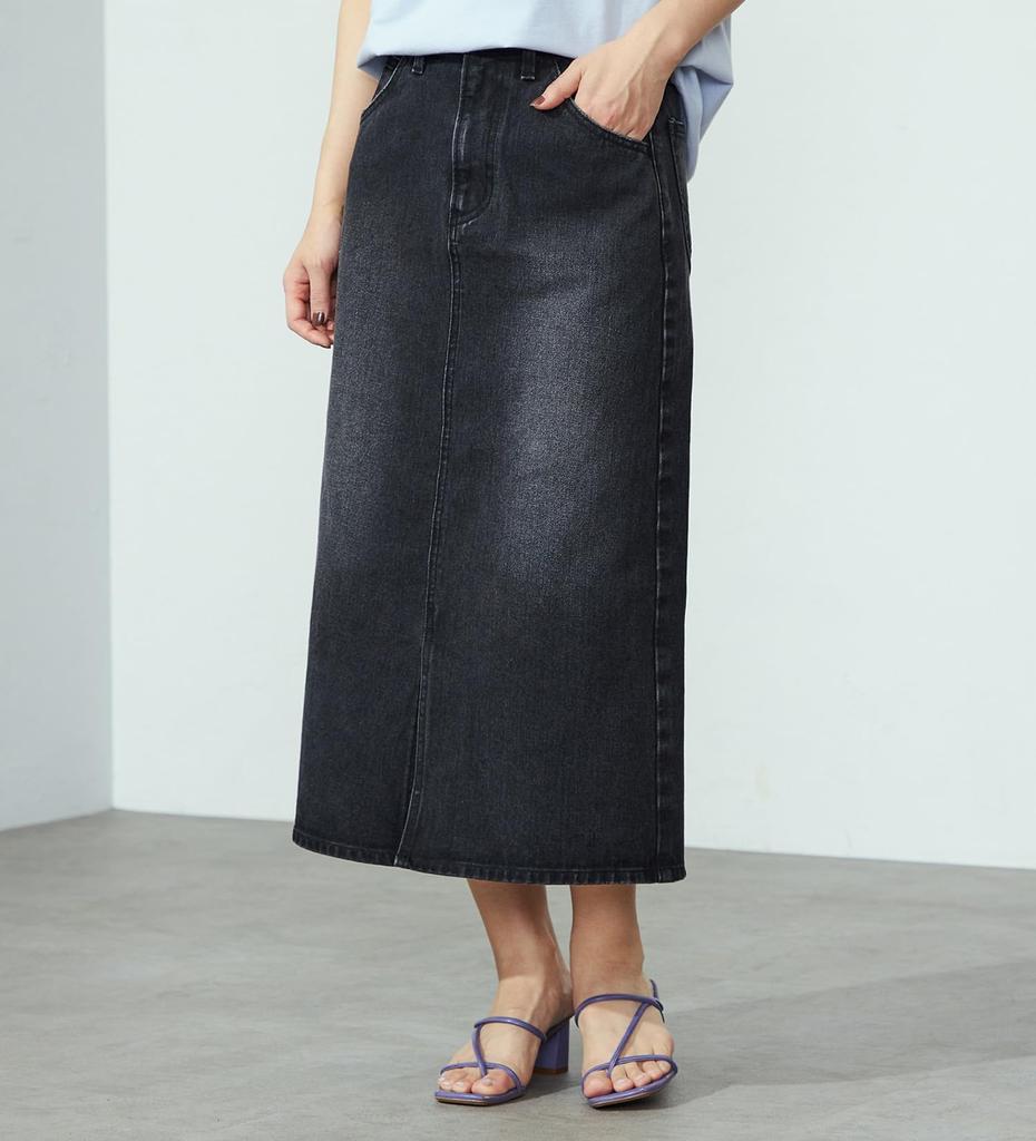 Lee Denim Dark Sizes Women's Mid-Length Skirt, Gray, XS-XL