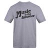AWD Unisex Adult Music Is The Answer T-Shirt