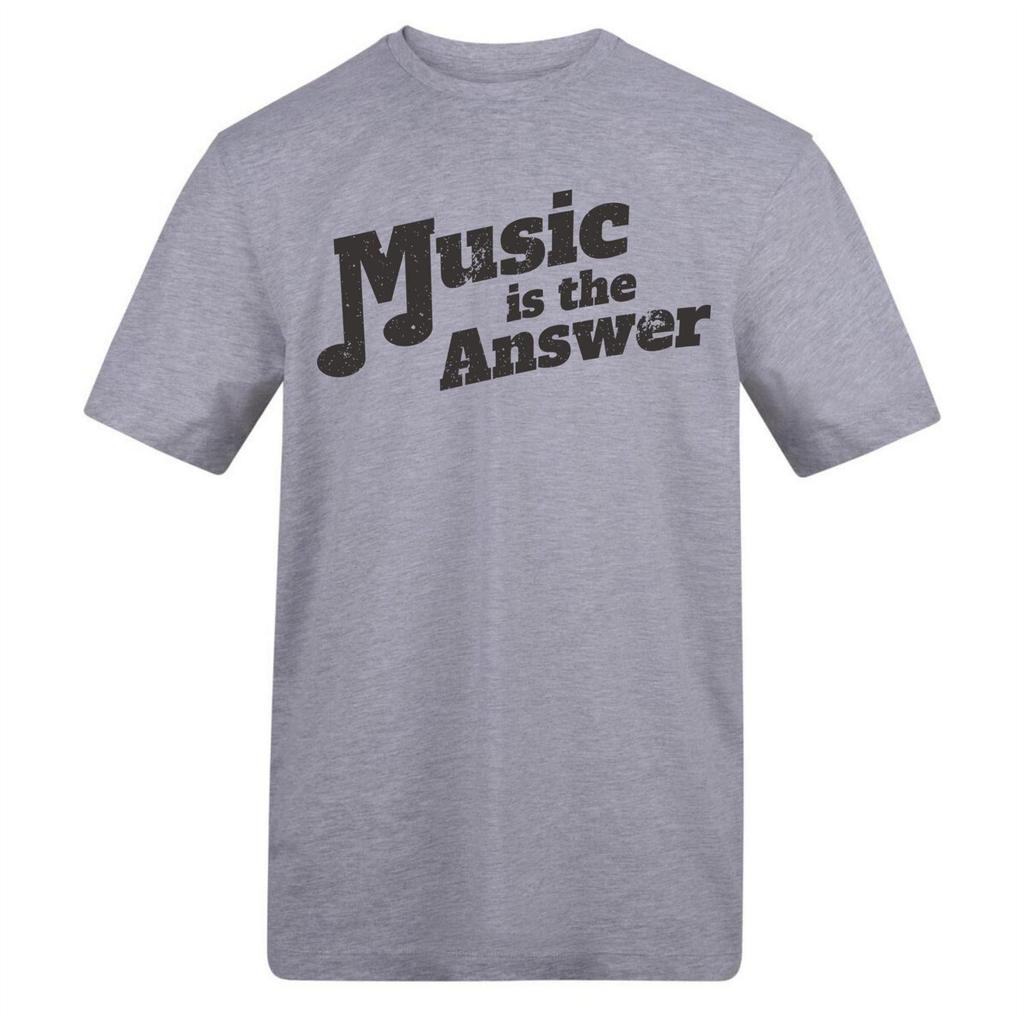 AWD Unisex Adult Music Is The Answer T-Shirt