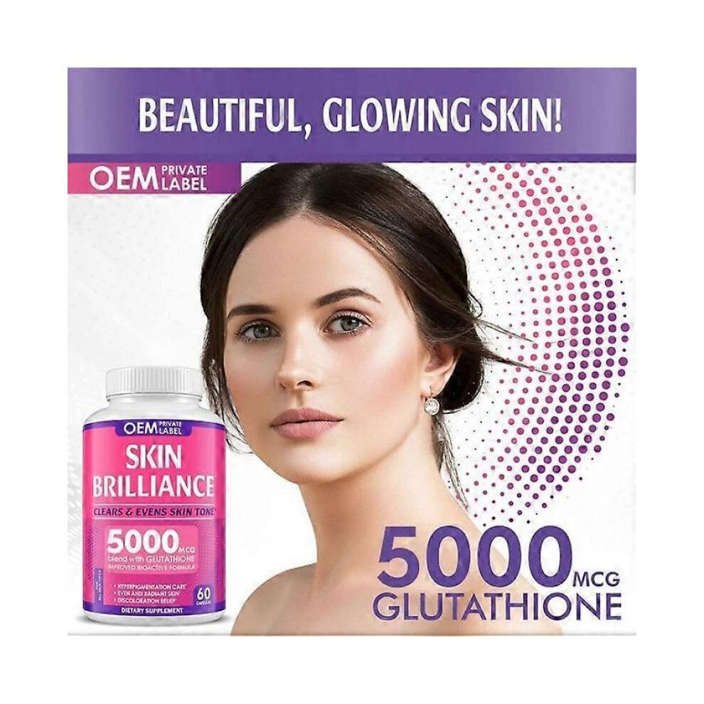 (3pc)1-3pc Glutathione, Skin Whitening, Anti-aging 5000mcg