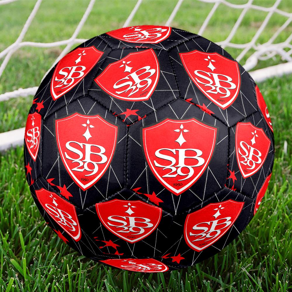 Strength Brestois Emblem Size 5 Soccer Balls, Anti-Slip, Protective Football, Outdoor Sport, a Unique Gift Suitable for Him/her, Birthdays