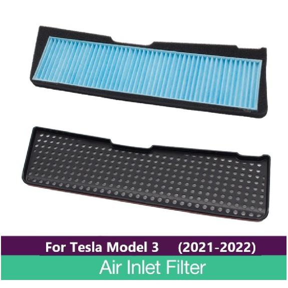 For Tesla Model 3 2021 2022 Car Intake Air Filter Melt Blown Fabric Flow Vent Cover Trim Dust Prevention Intake Cover