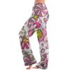 Women  Winter Print Pants Full Length Long Trousers Sports Pants