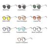 New Glasses Clear Lens Ocean Color Eyewear Driving Shades Punk Sun Glasses Small Round Sunglasses