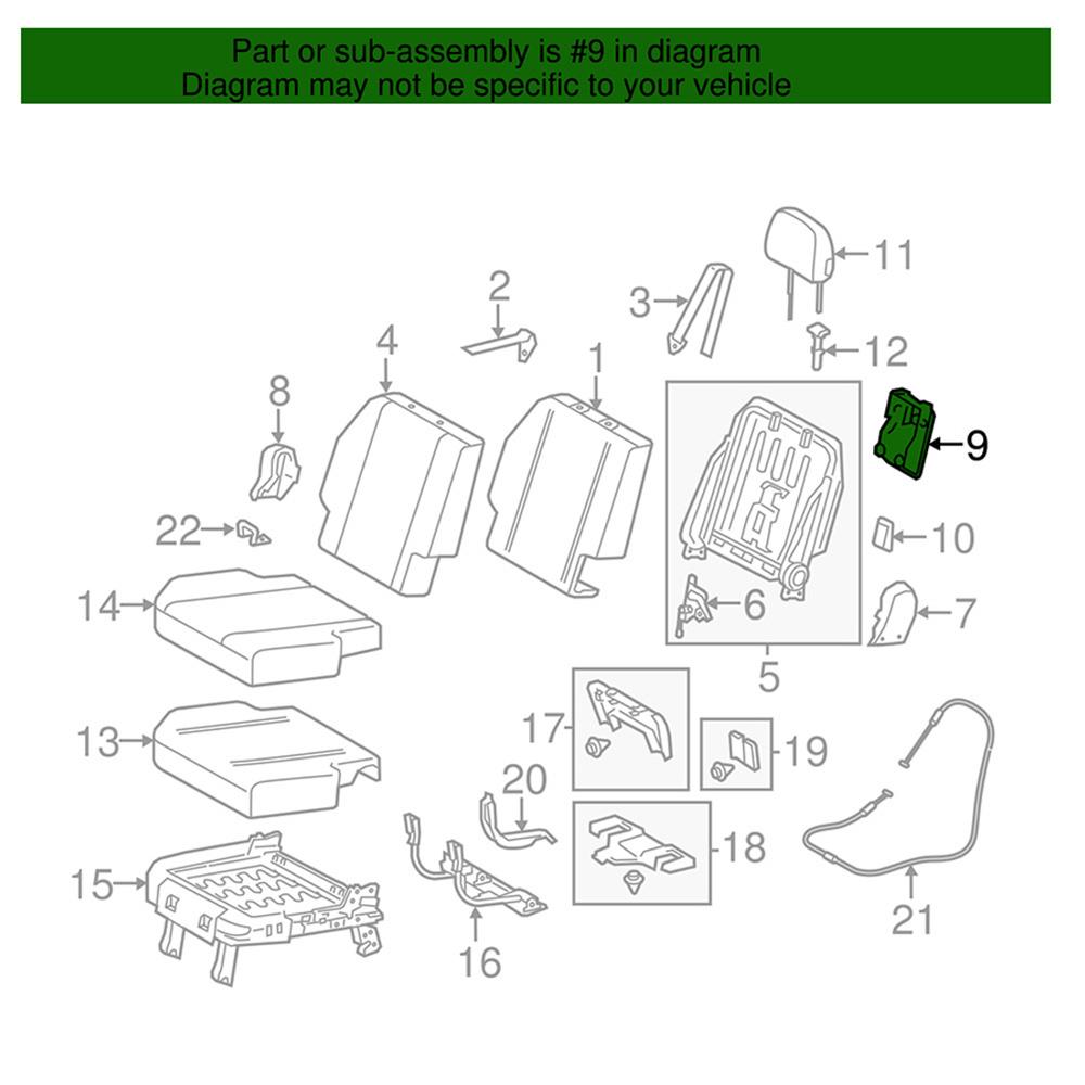 Rear Folding-Seat Latch Release Handle Gray For Toyota Sienna 2014-18