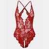 Sexy Tops Summer Bodysuits Baby Doll Sleeveless Thin Lace Sexy Transparent Lingerie Set Fishnets Backless Slim Club Party Body