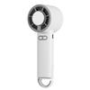 3-in-1 Handheld Cooling Fan: Cold Compress, 5-Speed, Desktop/Hook Use