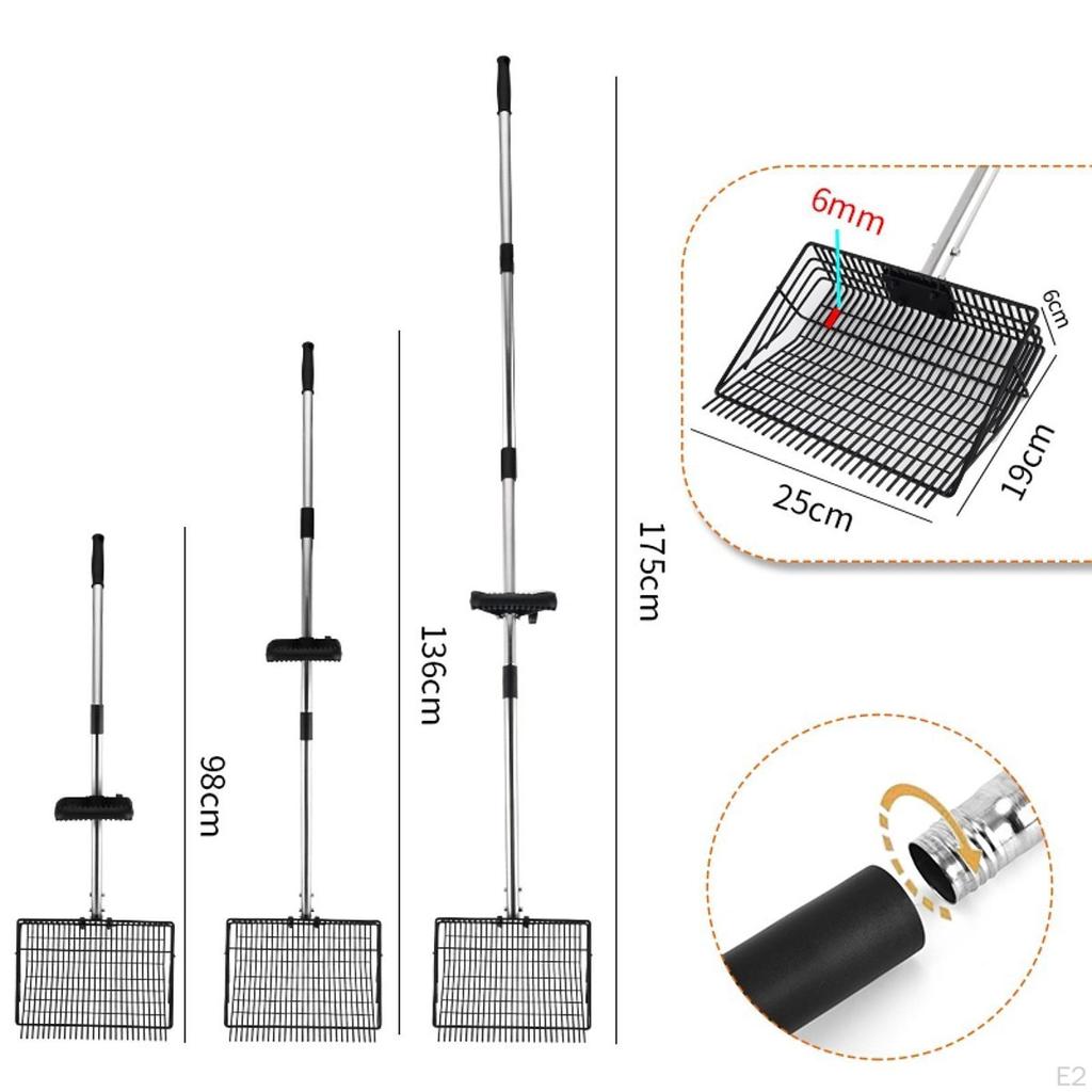 Chicken Poop Er Detachable Design, Manure , Farm Accessories, Long Handle Sturdy Cleaning Tool