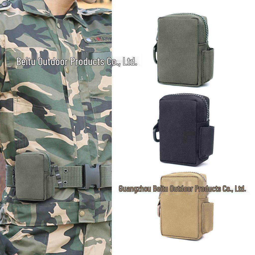Tactical Camouflage Waist Bag: Multi-Functional Small Square Coin Purse and Wallet for Outdoor Sports