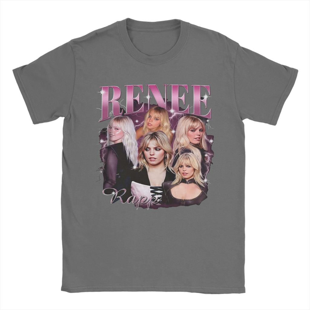 Renee Rapp 90s T Shirt for Unisex Pure Cotton Funny TShirt Round Neck Tee Shirt Short Sleeve Clothes Printed