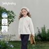 JELLYBABY Girls French Lace Collar Cotton Shirt
