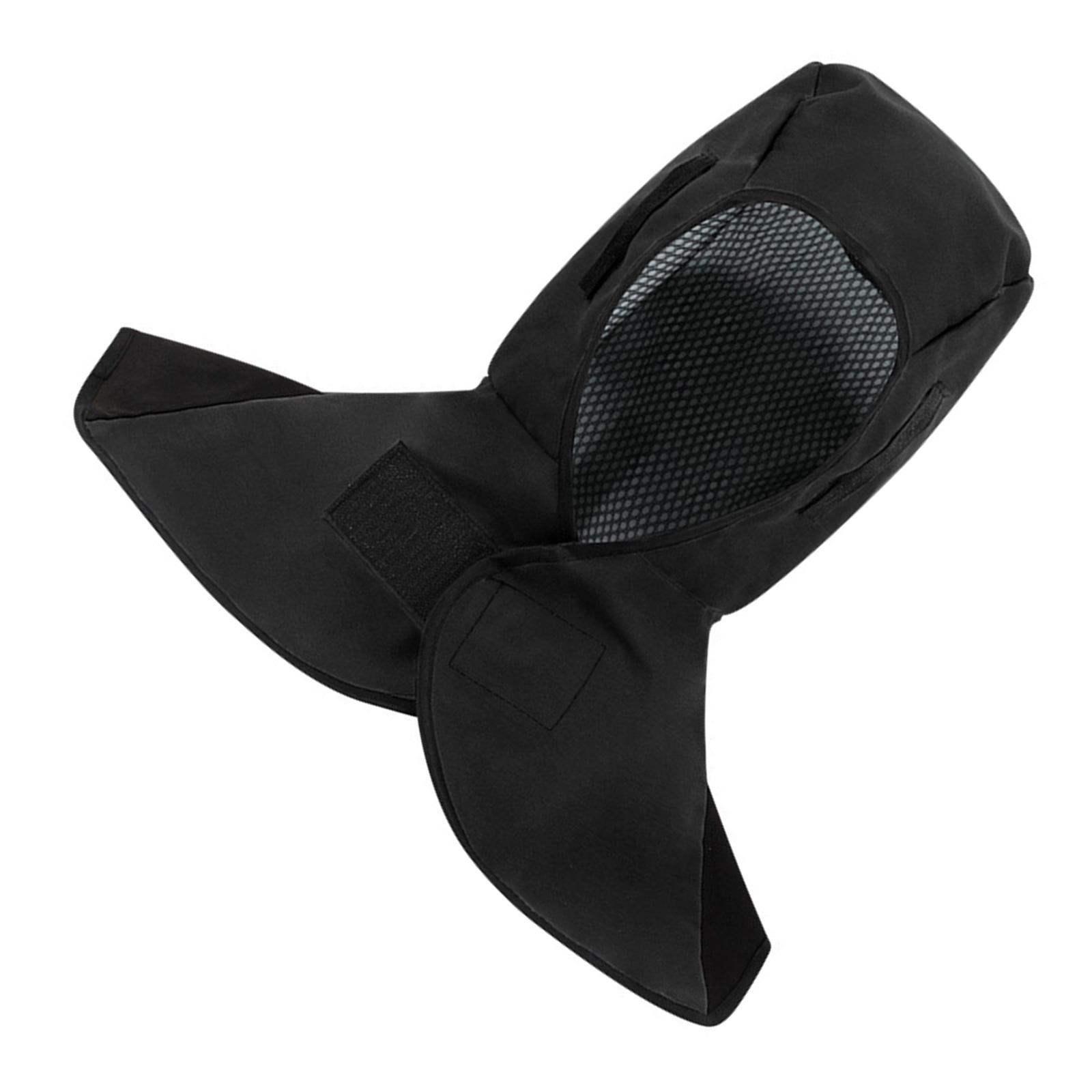 

Защитный сварочный капюшон Дышащий сварочный воротник Огнестойкая защитная сварочная шапка Ручной инструмент Защитная каска чёрный