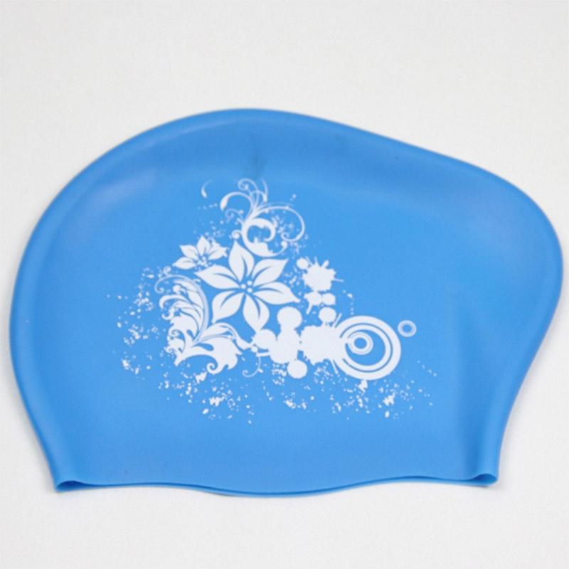 

Силиконовая шапочка для плавания для длинных волос, женские водонепроницаемые шапочки для плавания, женская шапочка для дайвинга, детский капюшон garras natacion casquette небесно-голубой