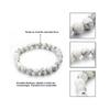 Armband - Lithotherapie - Natuurlijke Howliet - Elastisch - Verankering - Ontspanning