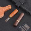 Storage Box Hand Sewing Needles Self Threading Needles Embroidery Sewing Tools Wooden Needle Case