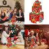 Christmas Santa Gift Holder With Double Deck Cardboard Design For Celebrations And Gift Giving