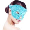 Ice Beads Eye Mask Cold Compress Hot Compress Sleeping Eye Mask Gel Plush Ice Pack Ice Mask Light Blue Product Size: 27*12CM, Total Length: 63cm, Both