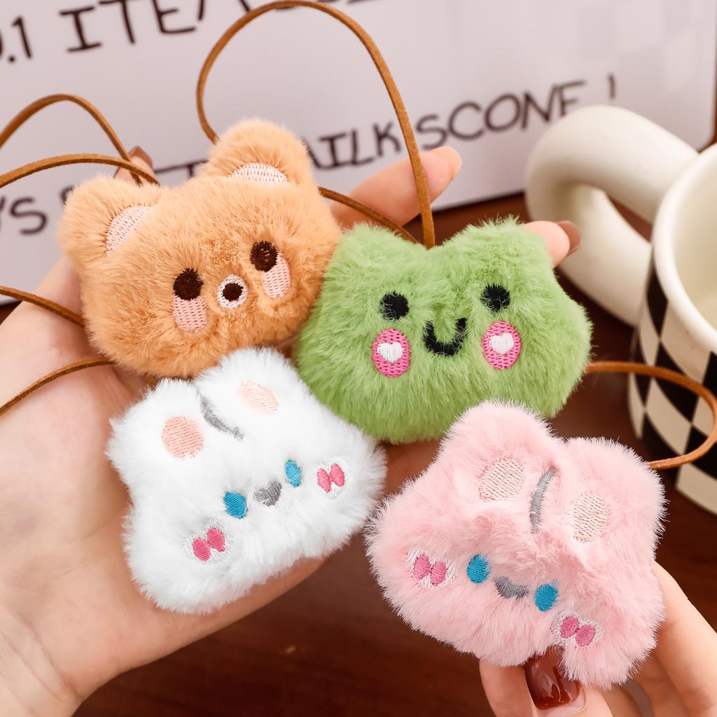 Cartoon Rabbit Name Plush Pendant Girl Heart Cute Backpack Hanging Ornament Bestie Small Gift Pendant
