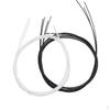 Durable 2 Set Ukulele Replacement Nylon Strings Black and White 68cm