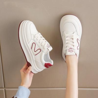 Thick-soled White Shoes Women's Autumn New Versatile Women's Shoes Sports Shoes Board Shoes Soft-soled Casual Women's Shoes