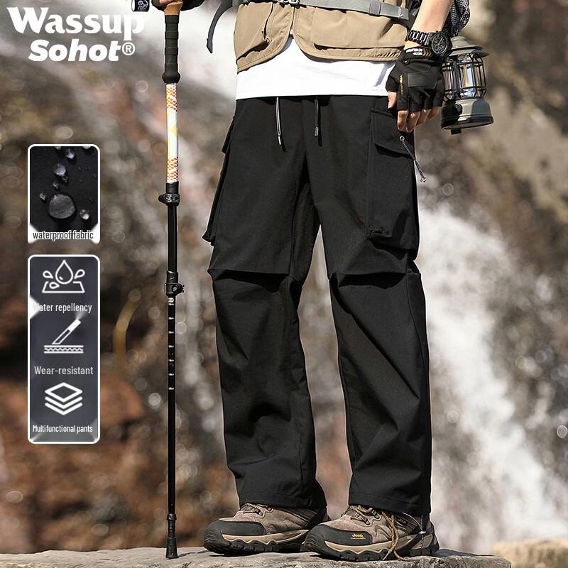 Wassup Sohot Men s Lightweight Techwear Cargo Pants 3XL