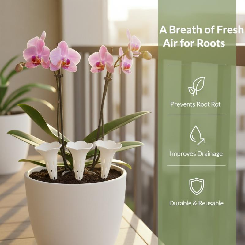 50Pcs Breathable Watering Device for Plants with Root Protection Tube Perfect for Balconies Yards and Planters