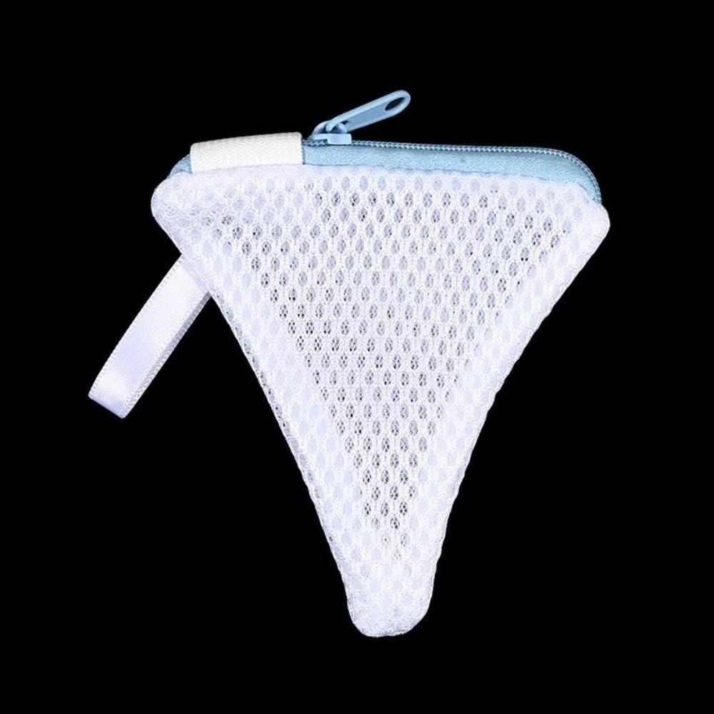 

Multi-Function Laundry Detergent Pods Mesh Bags Triangle Zipper Closure Laundry Storage Bags Durable Thickened синій