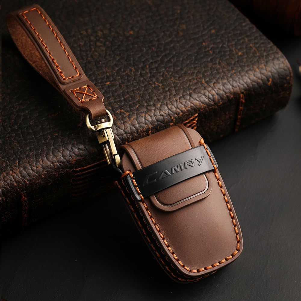 Introducing the New LEXLEY Key This Custom Leather Key Featuring a Smart Key Holder and CMARY Is Compatible with the Toyota Camry AX70 Series Case!