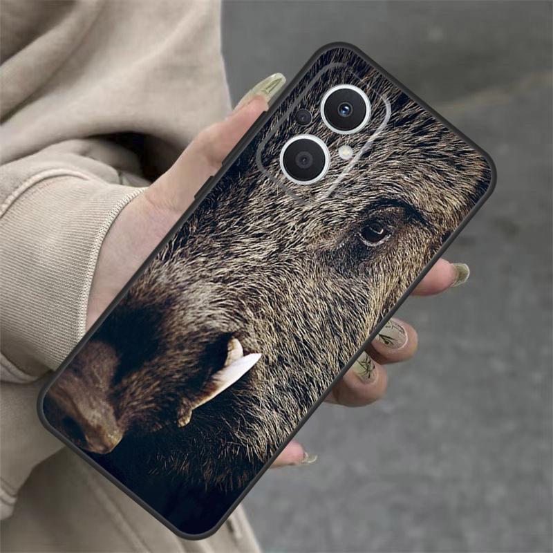 Wild Boar Case For OPPO Reno 14 10 11 12 13 Pro 11F 12F 13F 14F 7 8 Lite OPPO Find X9 X8 X5 Pro Cover