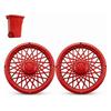 Trash Can Rim Cover, Modern Decorative Wheel Rim Cover, Spider-Spoke Style Wheel Rim Accessory for Standard Residential Garbage Bin