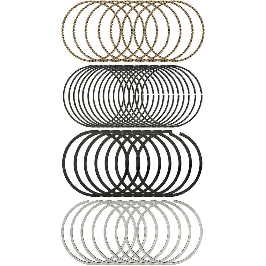 STD Piston Ring Set, 41859CP Replacement Piston Rings Compatible with Chevy/with GMC 4.8L 5.3L LS Engines 1999-2016