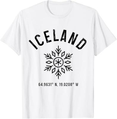Island Reykjavik Vintage Isländisches Souvenir T-Shirt Unisex T-Shirt