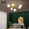 Copper Modern Nordic LED Chandelier For Living Room Bedroom Dining  Kitchen Ceiling Pendant Lamp Gold Glass Ball Light G9