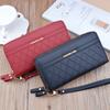 New Wallet Women's Long Double Zipper Clutch Bag Fashion Plaid Large Capacity Double Layer Wallet Change Mobile Phone Bag