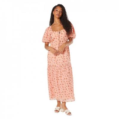Dorothy Perkins Womens/Ladies Tiered Chiffon Front Tie Tall Midi Dress