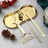 Stainless Steel 3-Piece DIY Candle Tool Set - Candle Extinguishing Cover Wick Trimmer & Extinguisher for Scented Candles