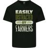 Easily Distracted Farmers Farming Kids T-Shirt Childrens