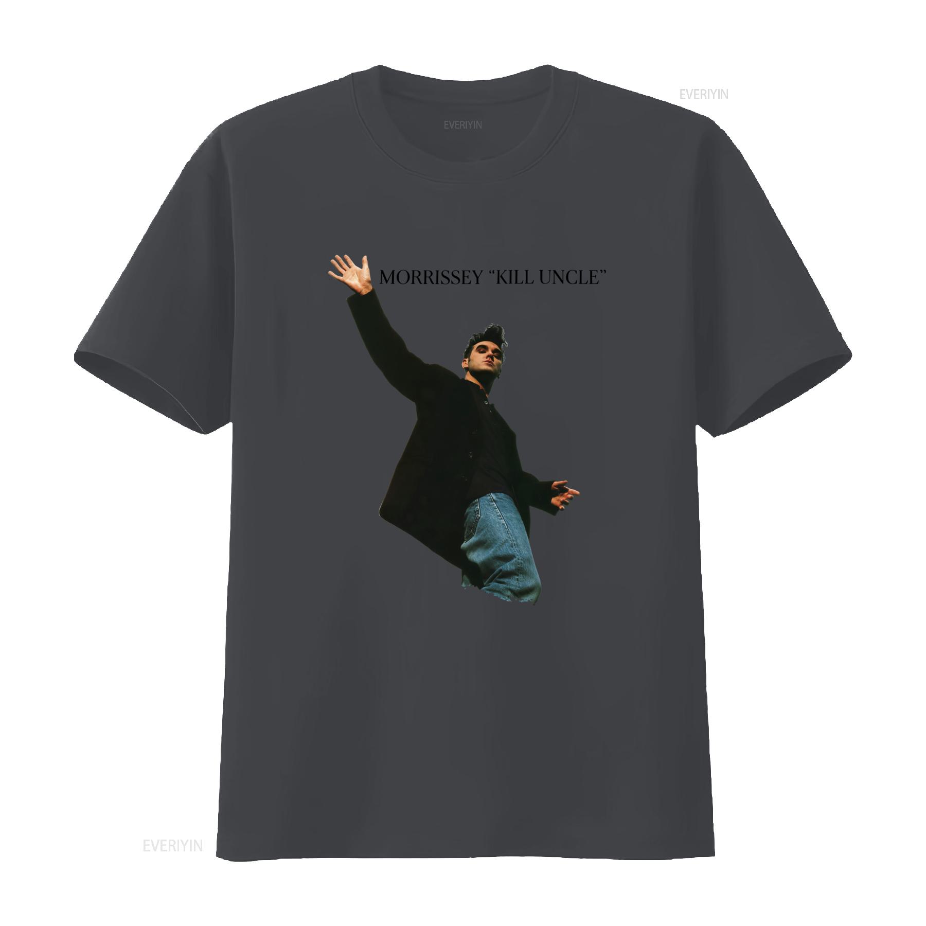 

Vintage 1991 Morrissey Kill The Uncle Album T Shirt Retro Rock Music Print vintage Washed Stylish designer clothes Breathable 4XL