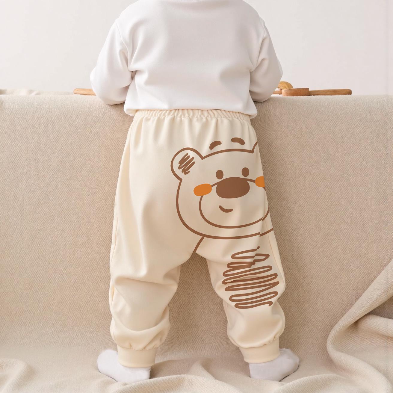 

Дитячі тришарові стьобані бавовняні штани: Товсті, теплі штани на осінь та зиму 73cm (10-16 lbs)