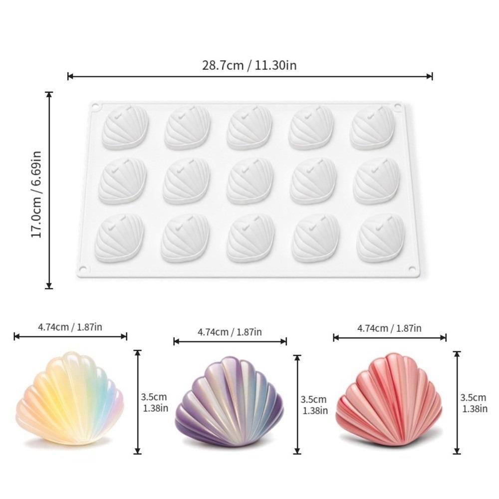 15 Cavity Mousse Cake Molds Non-Stick Baking Dessert Bakeware New Chocolate Mould