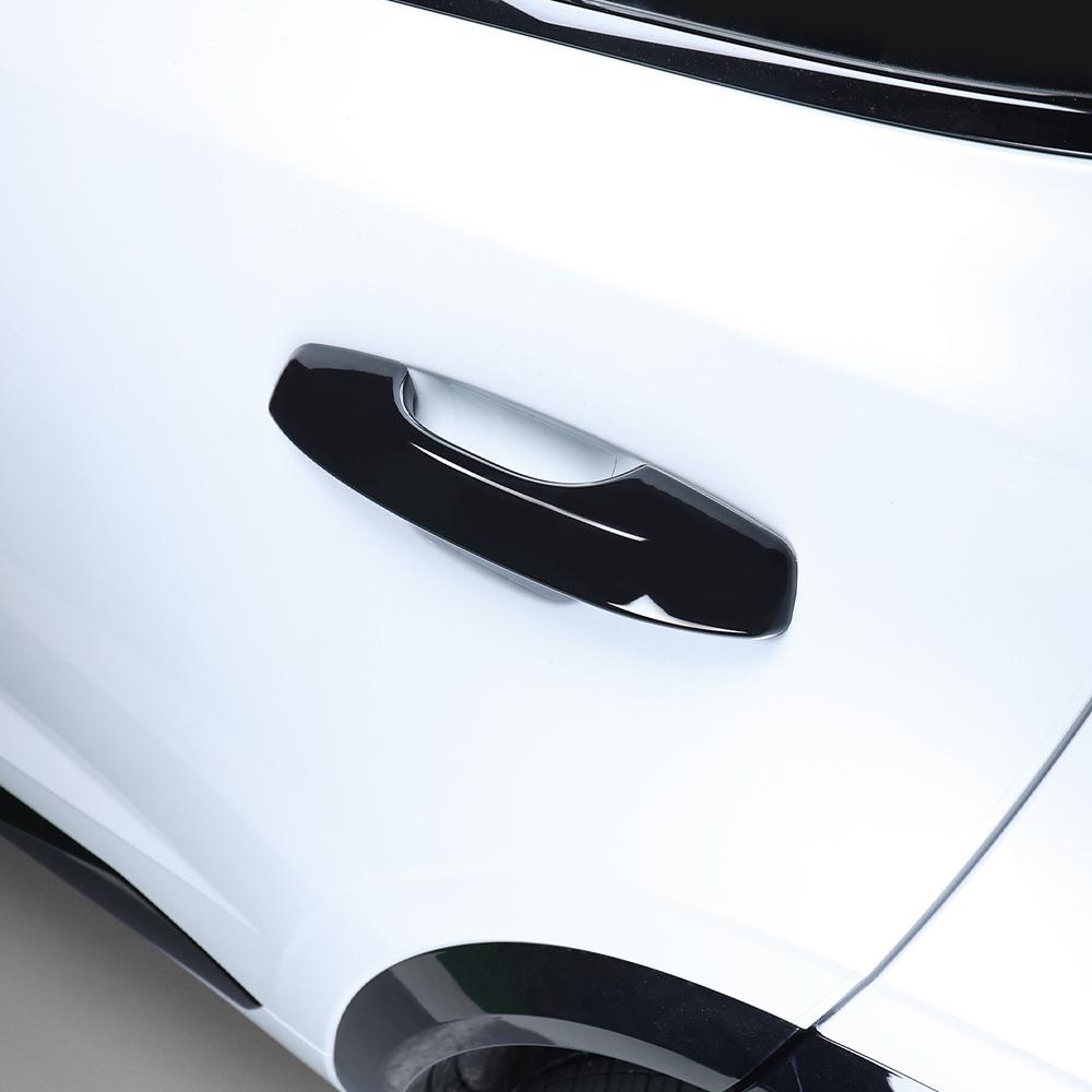 Carbon Fibre Gloss Black Design Exterior Door Handle Trim For Renault Grand Koleos 2024-2026 LHD Auto e Exterior Accessories
