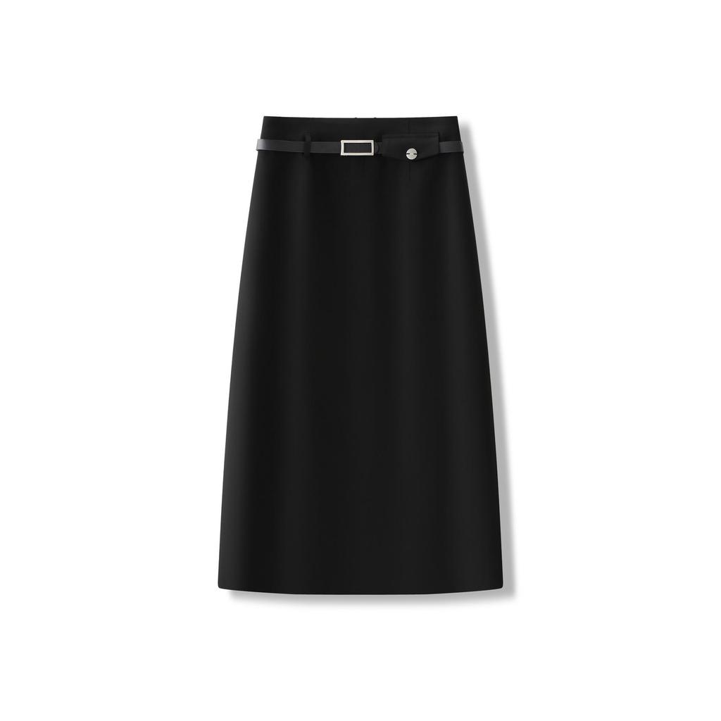 Jupe Midi A-line Taille Haute Gris Printemps 2026: Amincissant, Confortable, Magnifique, Long, et Moulant les hanches.