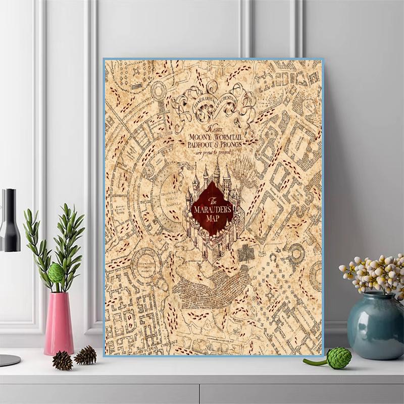 Harry Potter Element Pattern 3pcs 100% Round Full Drill 5D DIY Diamond Painting Embroidery Cross Stitch Rhinestone Décor